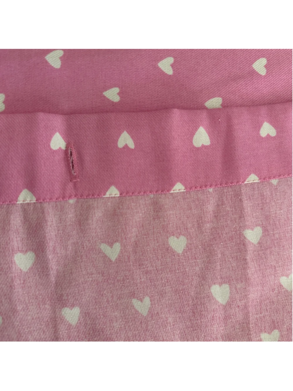 Room Essentials Shower Curtain Pink White Hearts Oeko-Tex Bathroom Decor